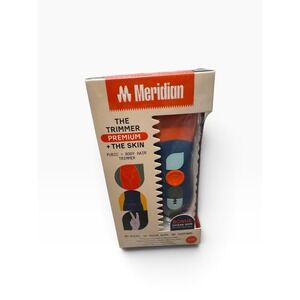 Meridian Trimmer Premium + The Skin Pubic Body Hair Trimmer Blaze Ocean NEW